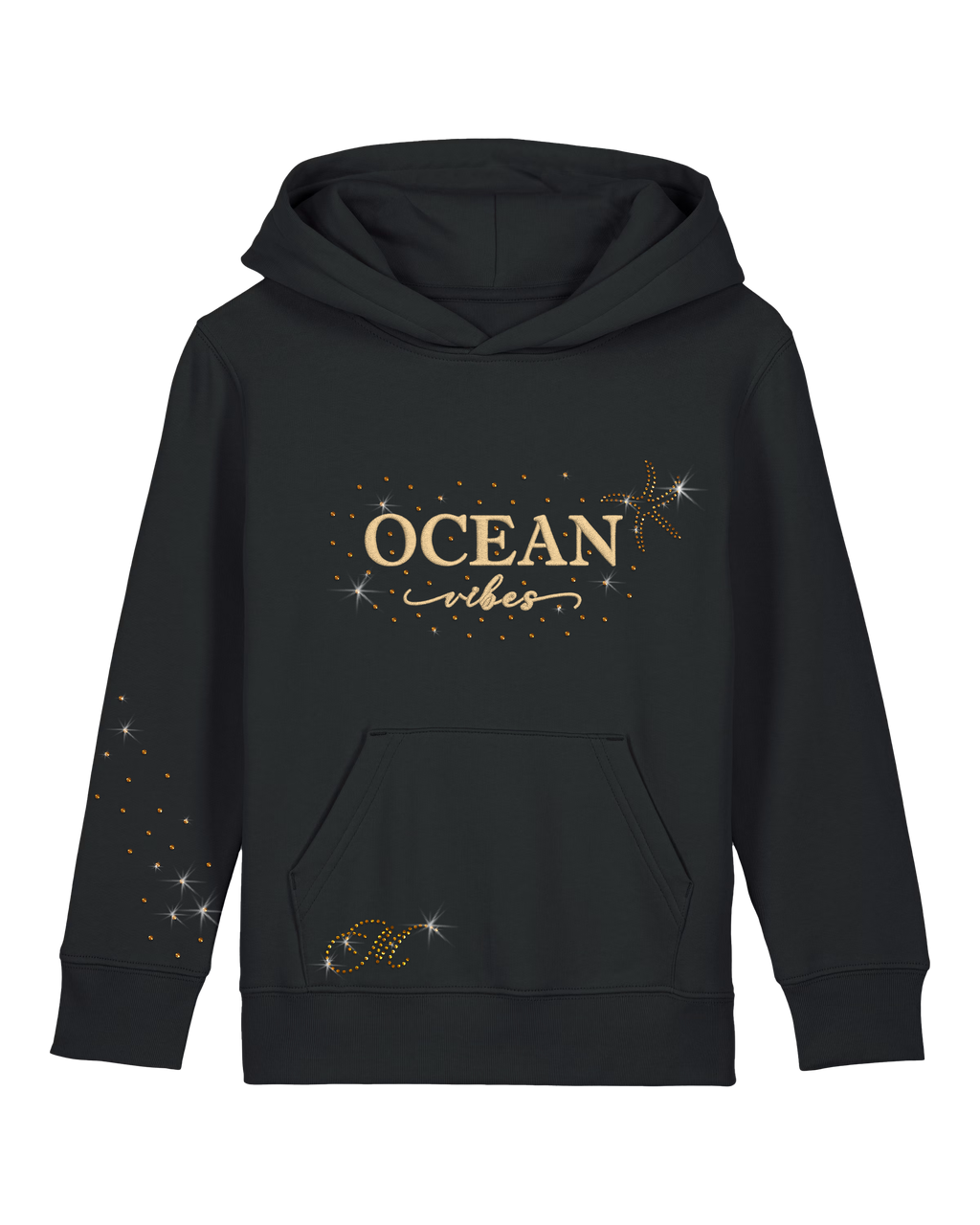 Hanorac Cruiser Negru Ocean Vibes - Gold Edition