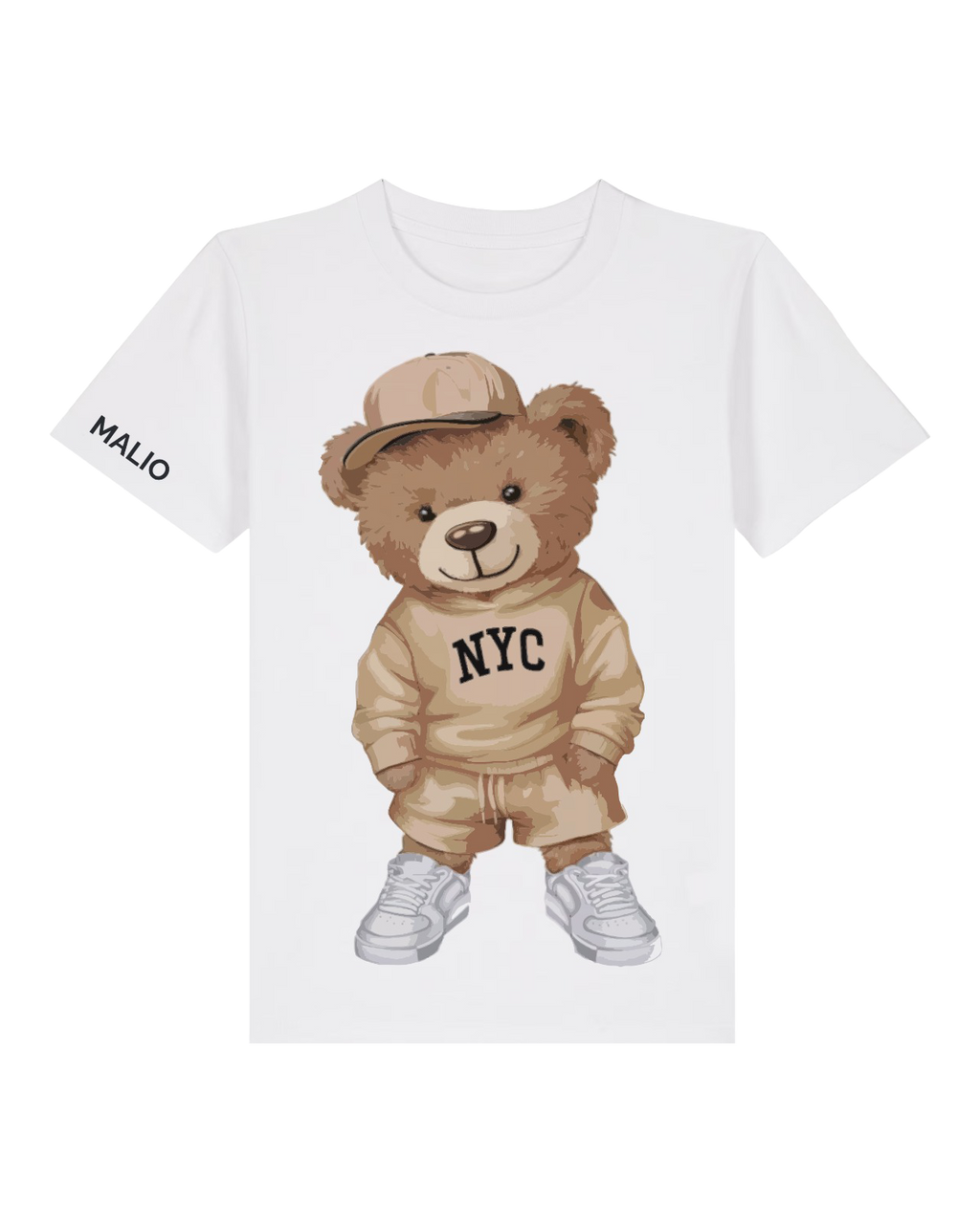 Tricou Creator Alb NYC Bear